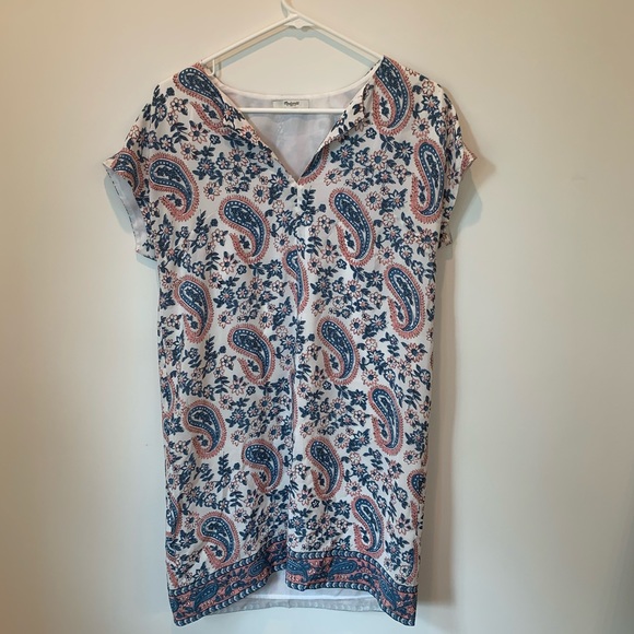 Madewell Paisley Silk Tunic Dress - Picture 6 of 10